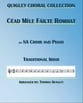 Cead Mile Failte Romhat SA choral sheet music cover